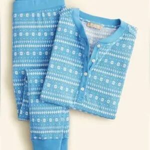 J.Crew Pajama Set Waffle Knit Large New NWT
